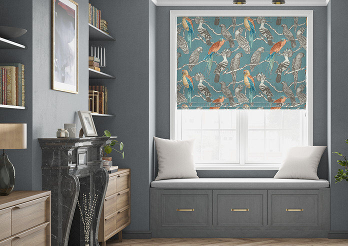Aviary, Lagoon - Twist&Fit Roman Blind - Image 3
